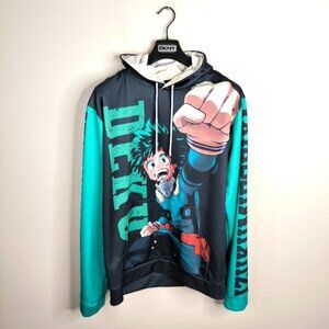 My Hero Academia Hoodie Toga Himiko Midoriya Izuku Cosplay Pullover Unisex L/XL